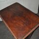 Art Deco coffee table in brown wood, 1930s, U-shaped base and shelf.