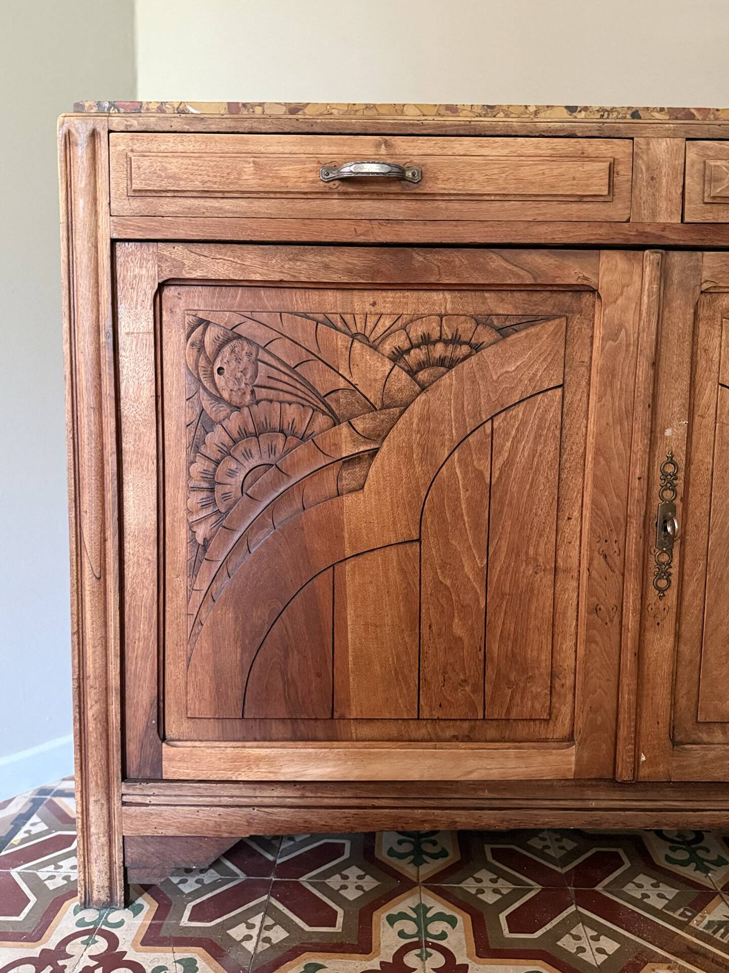 Art Deco oak sideboard