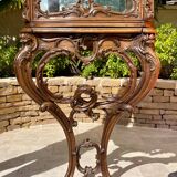 Louis XV Style Walnut Display Cabinet