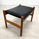 Vintage Danish Teak Footstool By Hugo Frandsen For Spøttrup, 1960s.