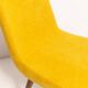 Mustard yellow wool chair from the 20th century, Rajmund Hałas, Europe, 1960s