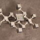 Ceiling light model 'Cubic' with 13 light units by Sciolari - Italy - 1970's