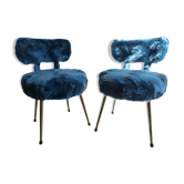Pair of chairs blue duck rug