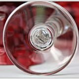 Set of 6 wine glasses from the Rhine Roemer St Louis Crystal model Bubbles