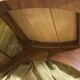 Exotic wooden seat