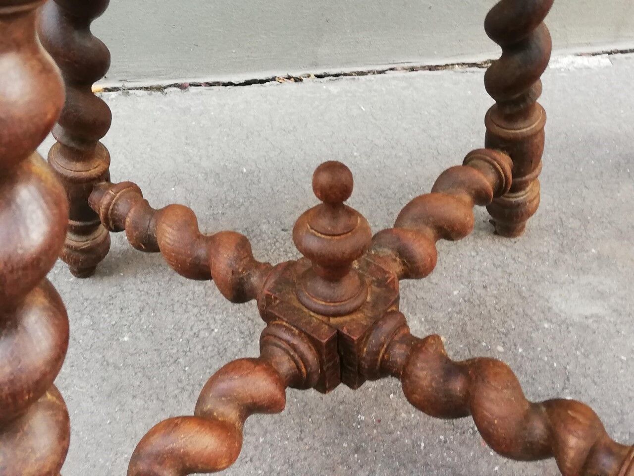 Ancient oak tabouret