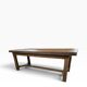 XL vintage dining table in solid wood