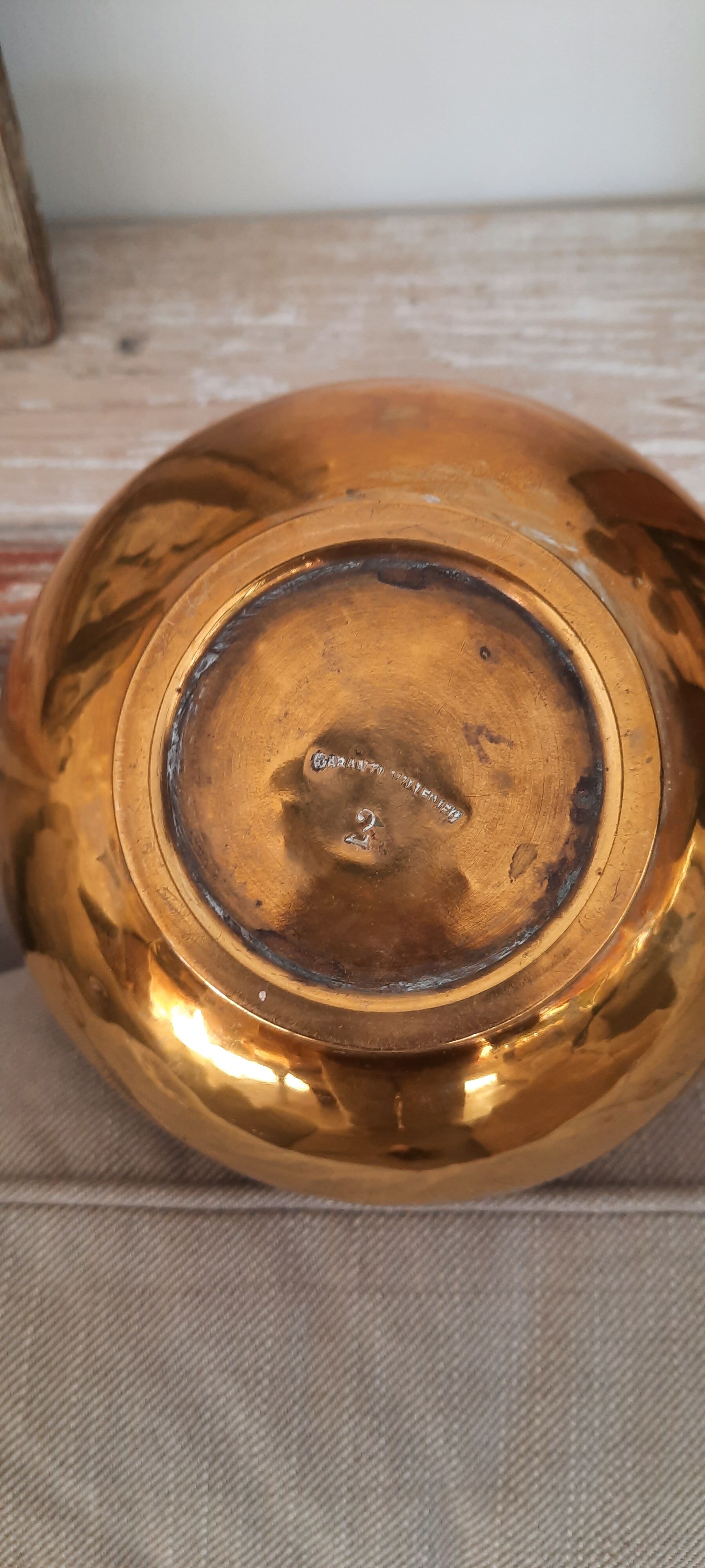 Copper plant pot
