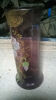 Enamel glass vase