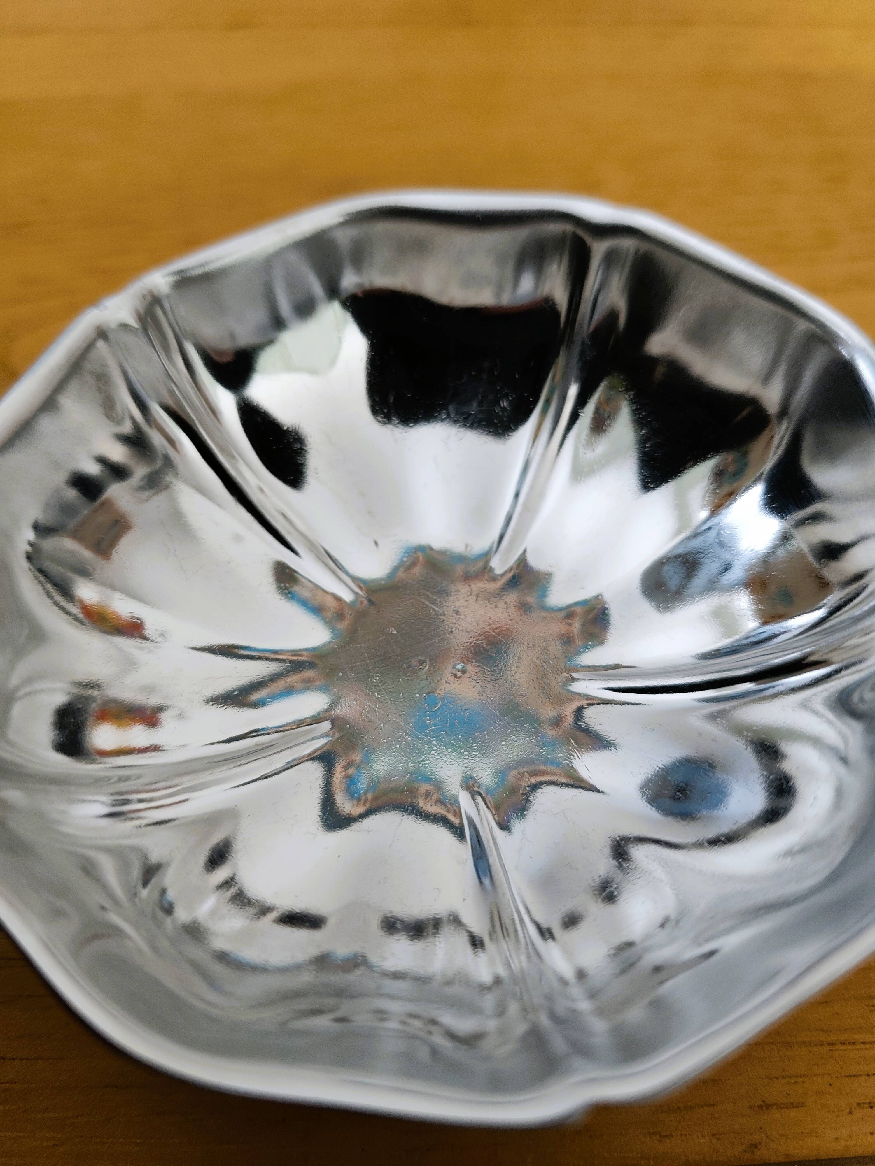 Vintage stainless steel ice cream cups