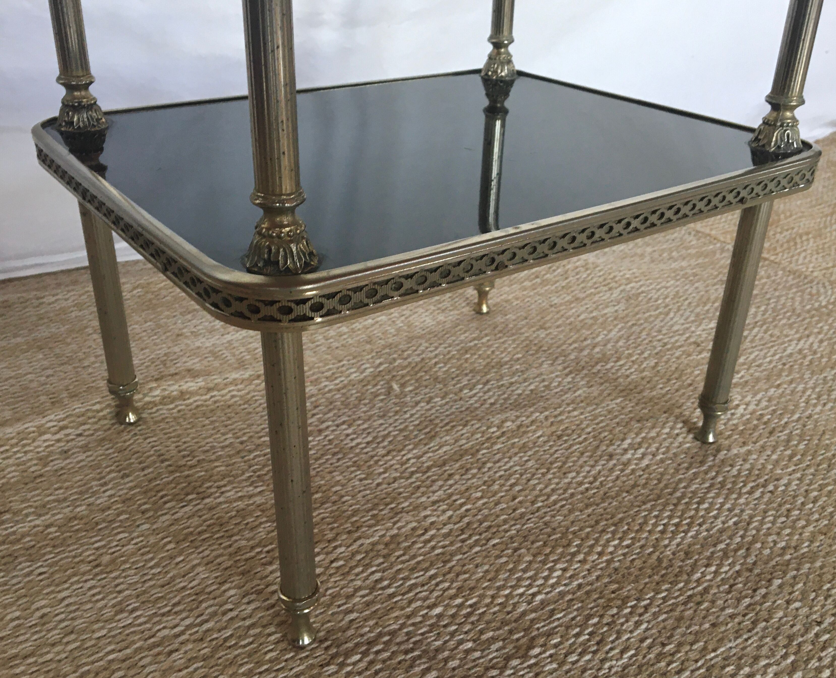 Neoclassical brass side table 1950/60