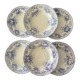 Lot de 6 assiettes creuse Creil & Montereau Bouquets • Faïence ancienn