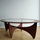 Table basse ovale Astro  Victor Wilkins 1960