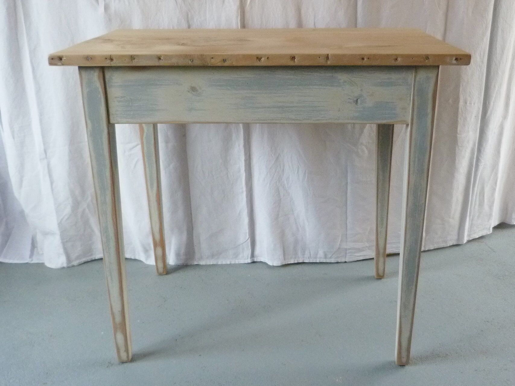 Patinated farm table