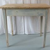 Patinated farm table