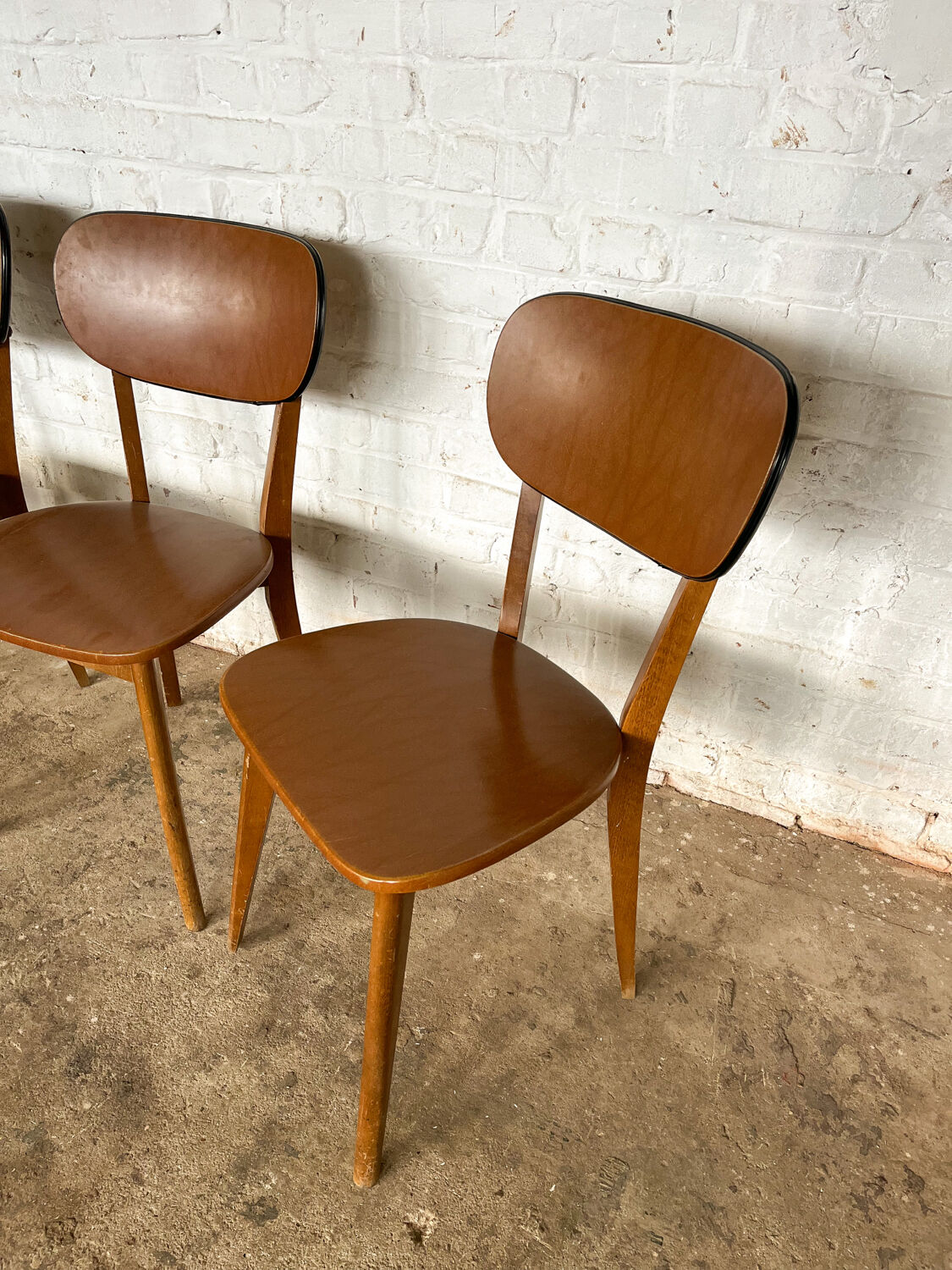 Série de 4 chaises bistrot années 60