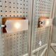 PAIR OF MODULAR SCANDINAVIAN DESIGN WALL LIGHTS 1950.