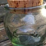 Thick glass jar