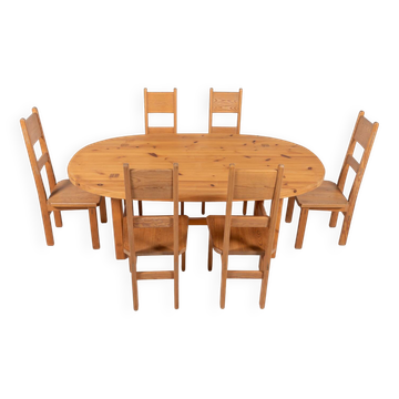 Ensemble de salle à manger de Roland Wilhelmsson pour Karl Andersson & Söner, Suède, années 1960
