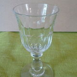 5 cut glass bistro glasses