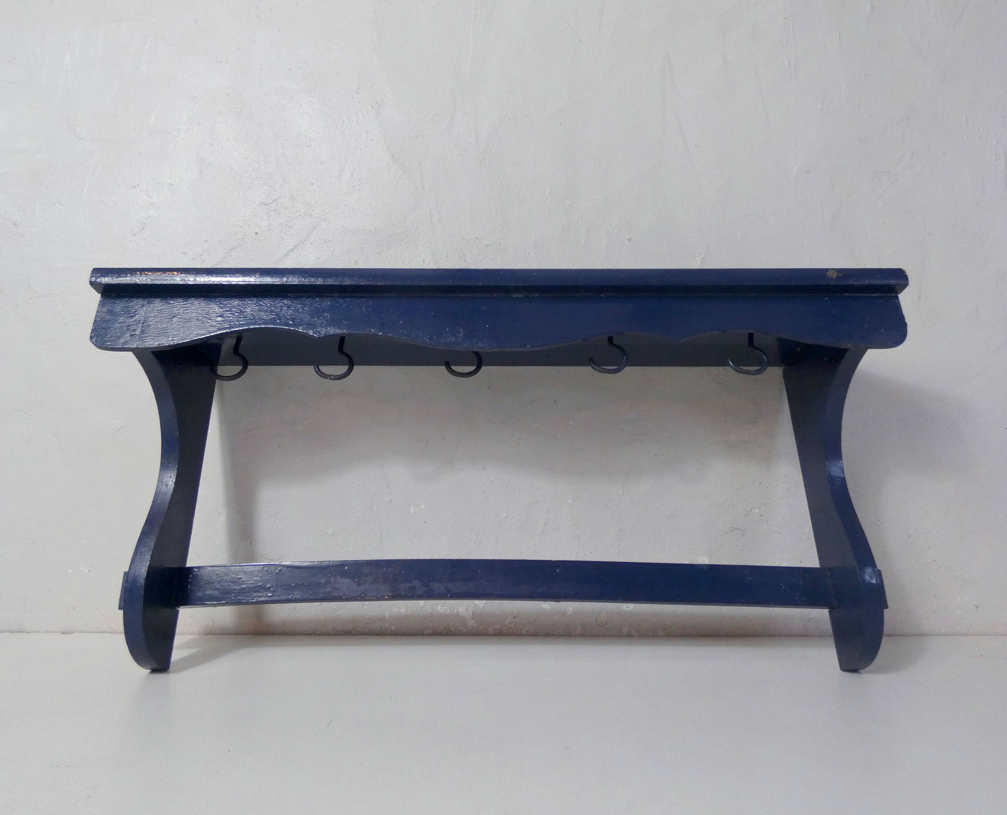 Vintage kitchen hook shelf