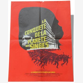 Original movie poster "The conquest of the planet of the apes"