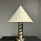 Midcentury nickel plated modernist space age bubbly table lamp, 1970s