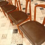 Set of 4 'Juliane' Teak Dining Chairs by Johannes Andersen for Uldum, Denmark 1960s