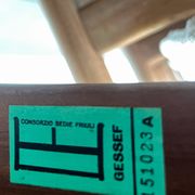 Set of 6 Scandinavian design chairs, ecru seats - price per piece