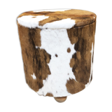 Chest stool in cowhide 1970