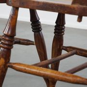 Antique set of 4 wooden dining chairs from the 19th century