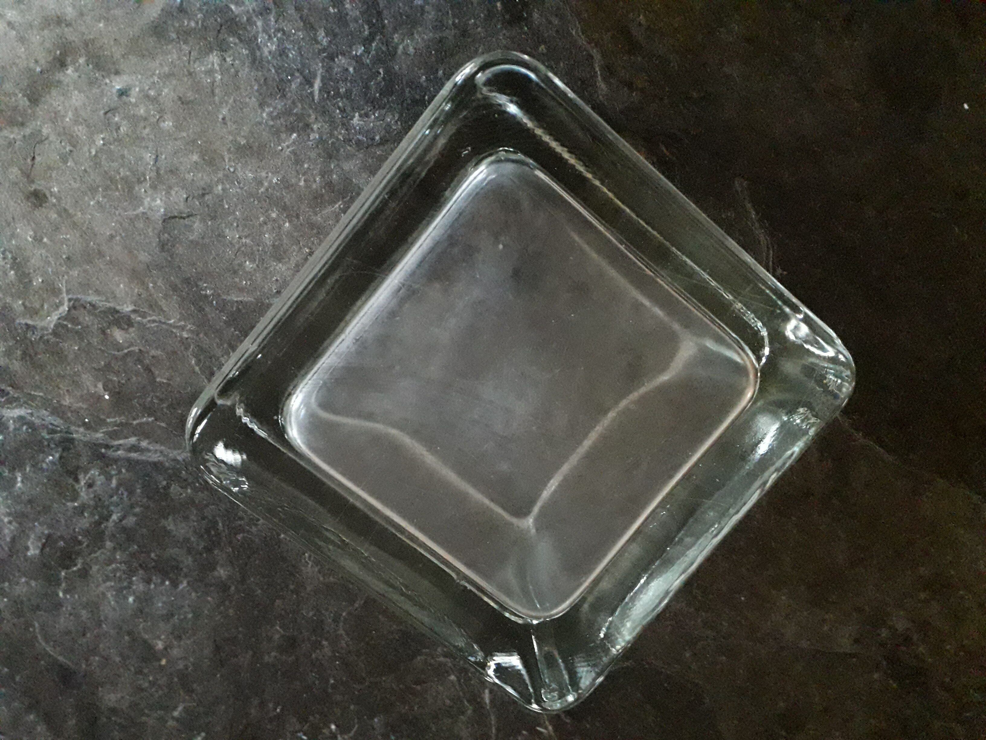 Empty pocket ashtray Lumax glass