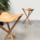 2 tabourets pliants vintage