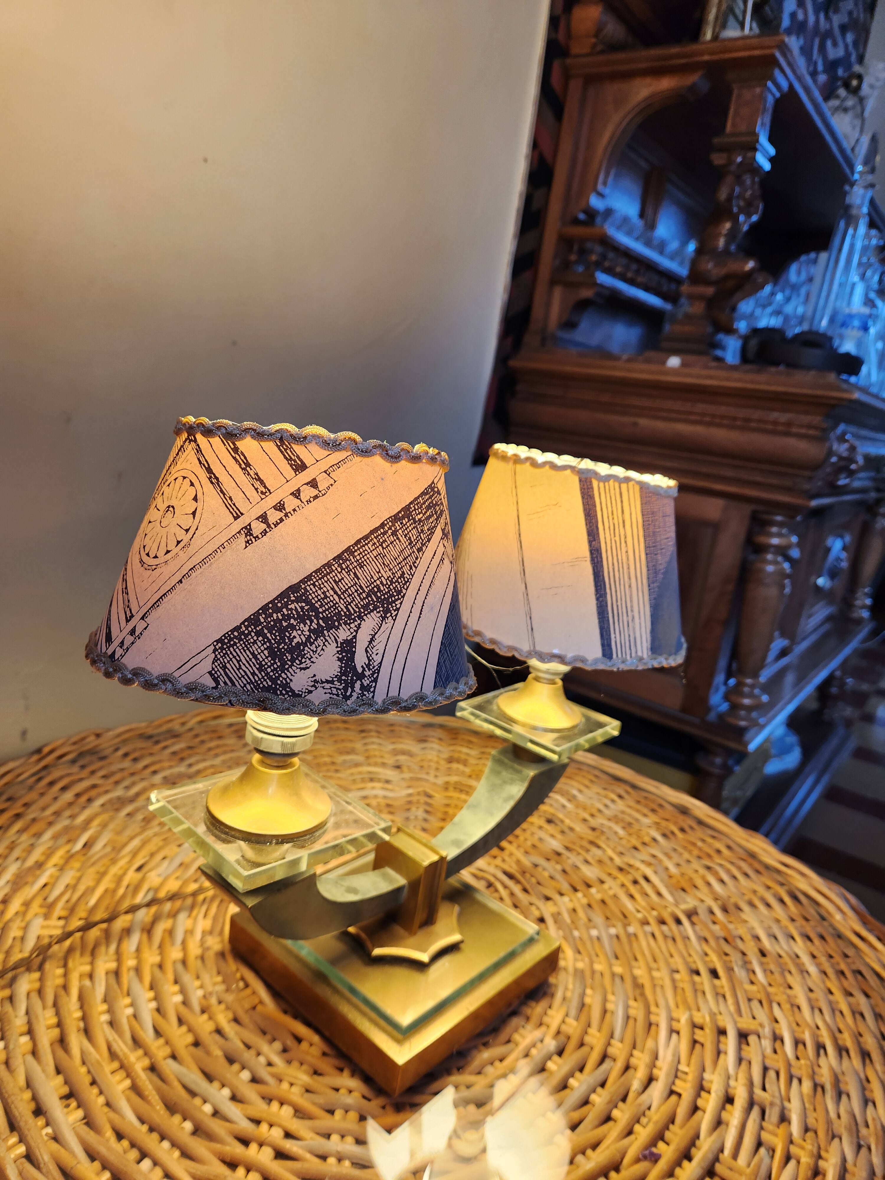 Art Deco desk lamp in the style of Adnet
