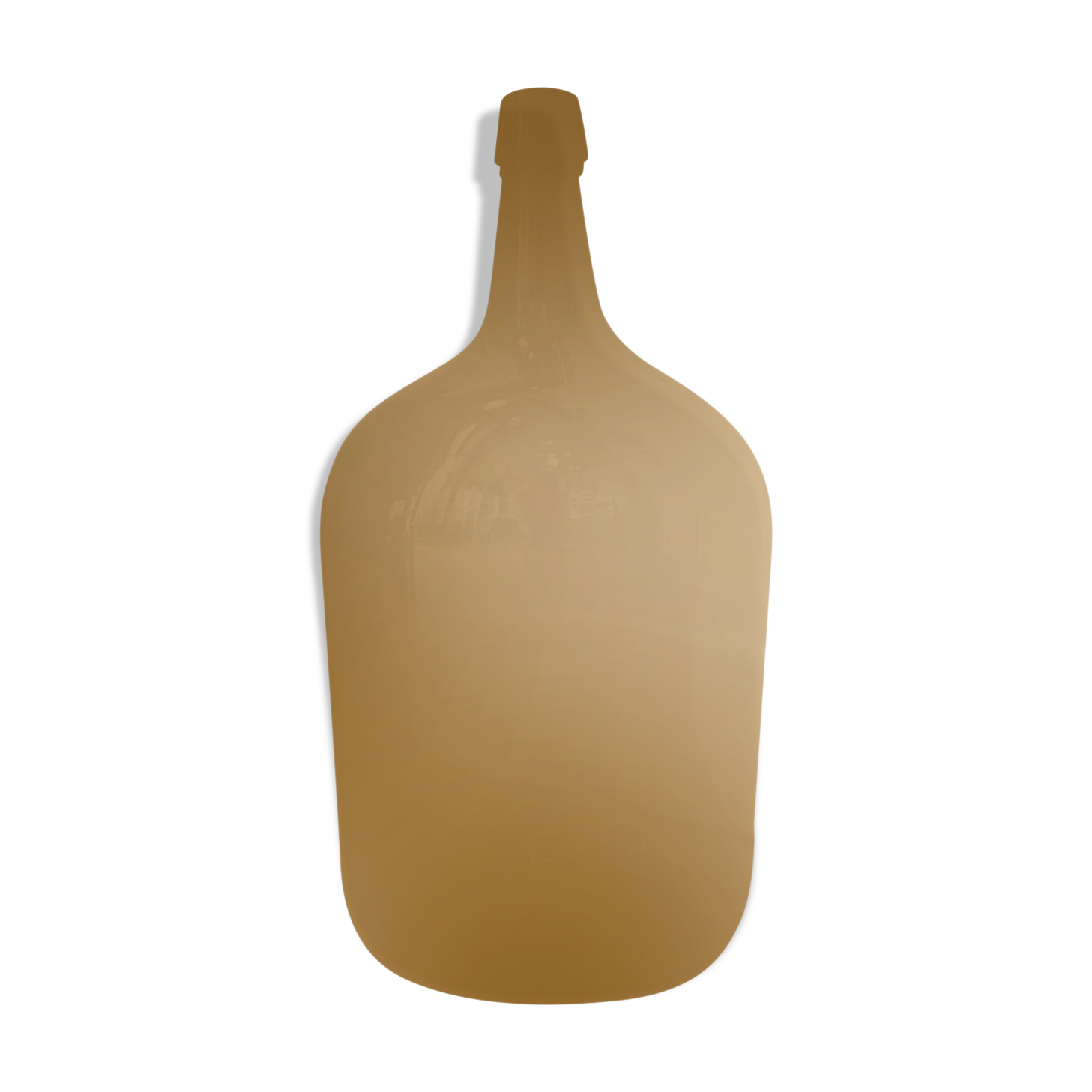 Bonbonne en verre ambré