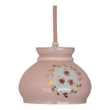 Vintage pink walkman floral pattern and golden frieze