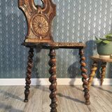 Carved oak chair