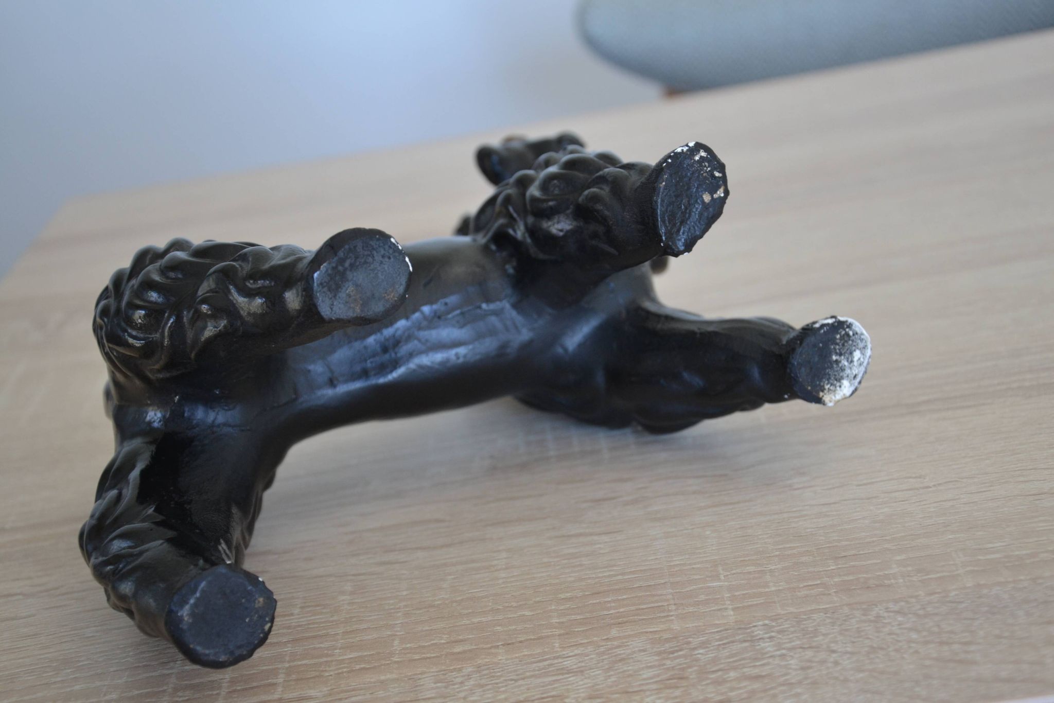vintage ceramic poodle animal
