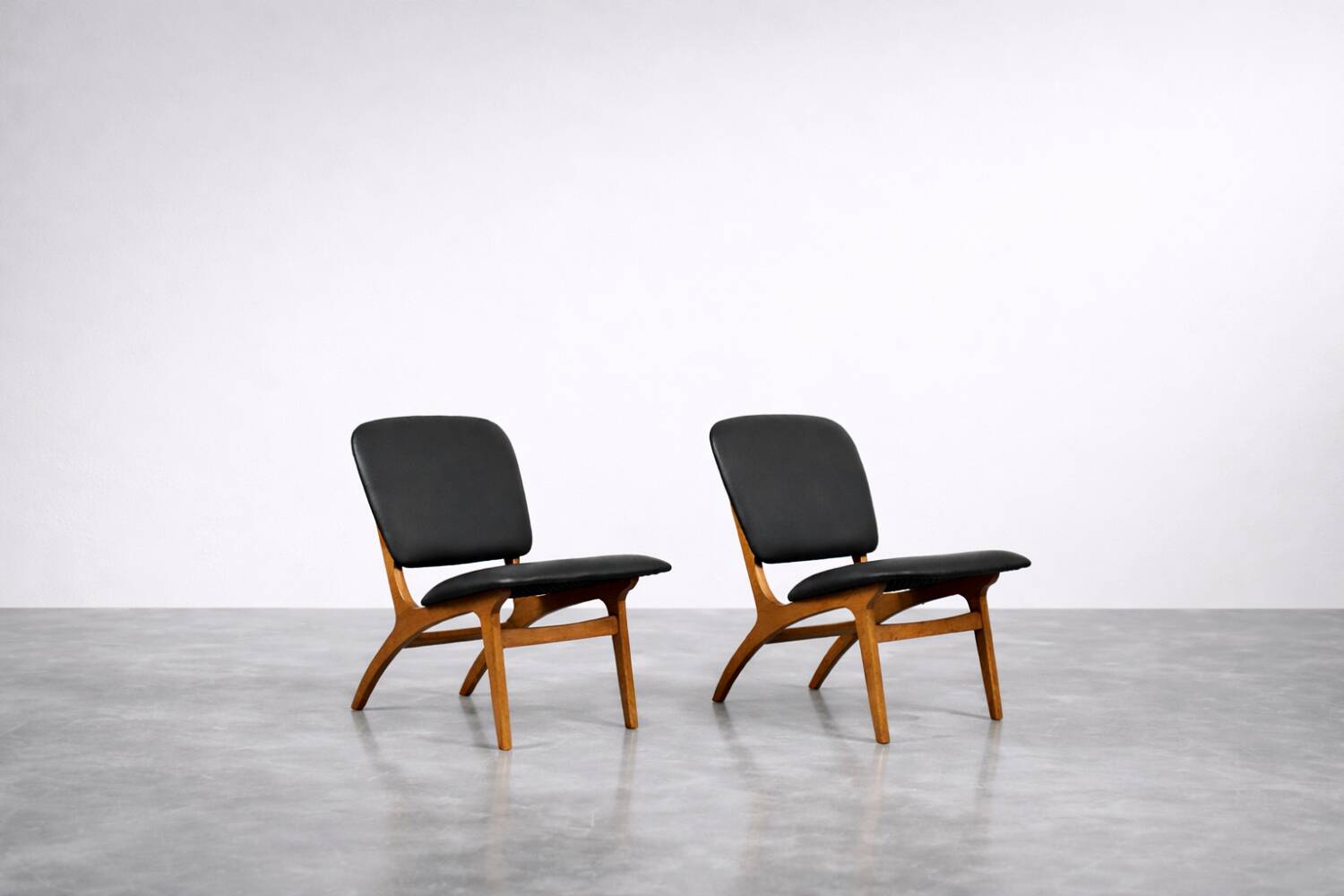 Vintage Mid-Century Swedish Modern Jylland Chairs from Jio Möbler, Set of 2