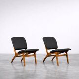 Vintage Mid-Century Swedish Modern Jylland Chairs from Jio Möbler, Set of 2