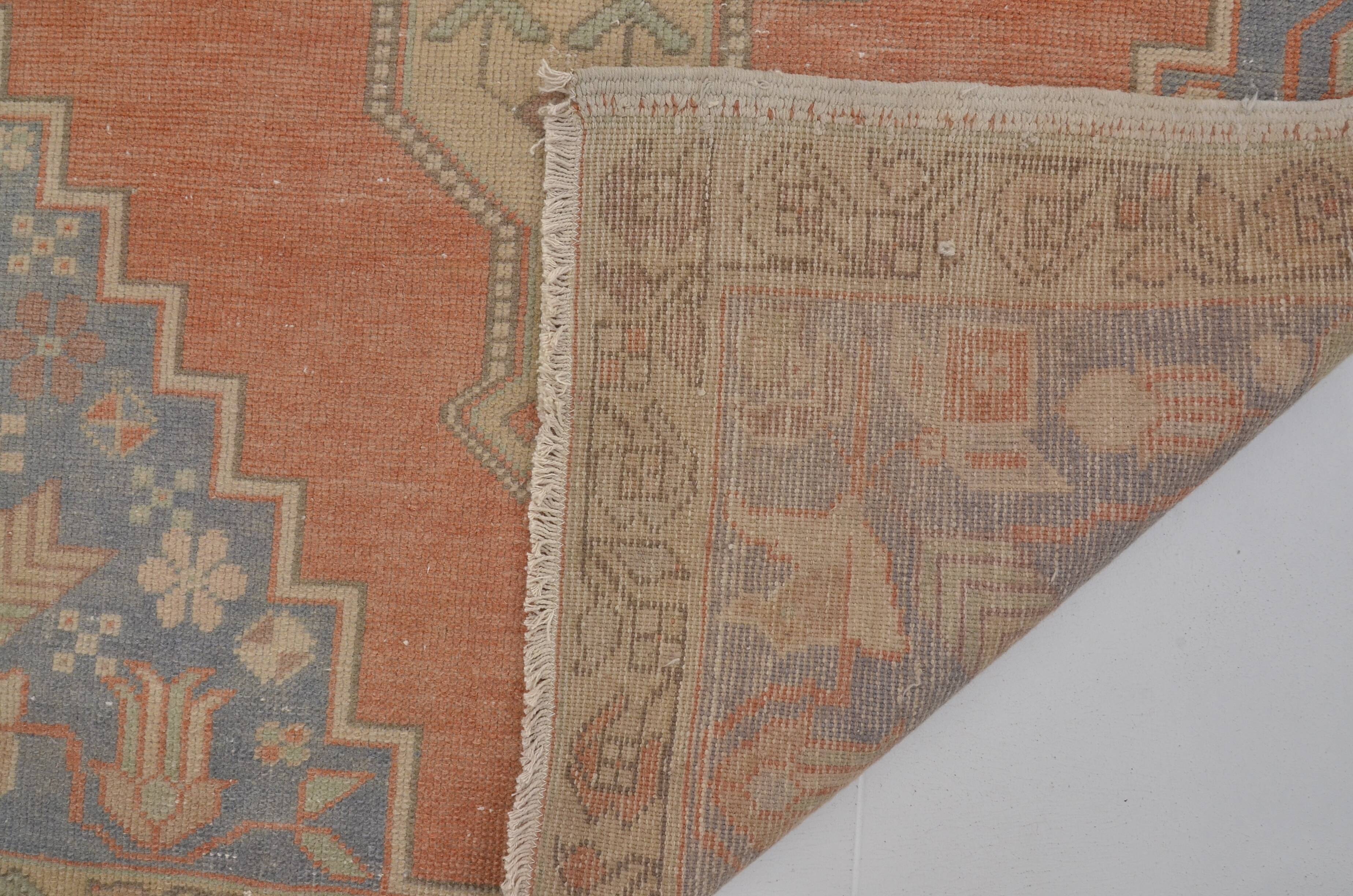 Oushak Handknotted Vintage Carpet sku 2414