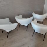 A set of four armchairs, Poland, 1960s