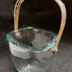 Strombergshyttan sterling silver and art glass ice bucket