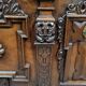 Important richly carved walnut chest – Renaissance style – 17th century
