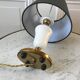 Table lamp in alabaster and brass 50s