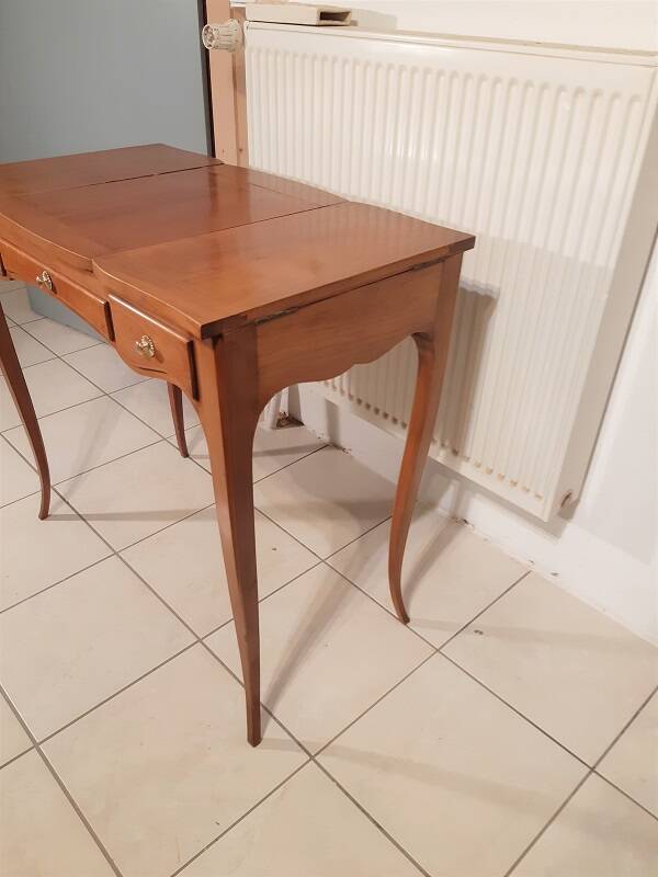 Louis XV style hairdresser in cherry wood from the 1950s.