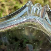 Borgonovo glass ashtray Italy 1970s vintage