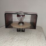 Smoked plexiglass wall lamp 70 spaceage