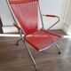 Chaises enfant " scoubidou " vintage structure métal chromé