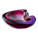 Sommerso pink and purple Murano glass tray by Flavio Poli
